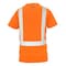 Ge Hi-Vis Short Sleeve T-Shirt, Birdseye Knit Polyester, Orange/Black, 2XL GS116O2XL - alternate 2